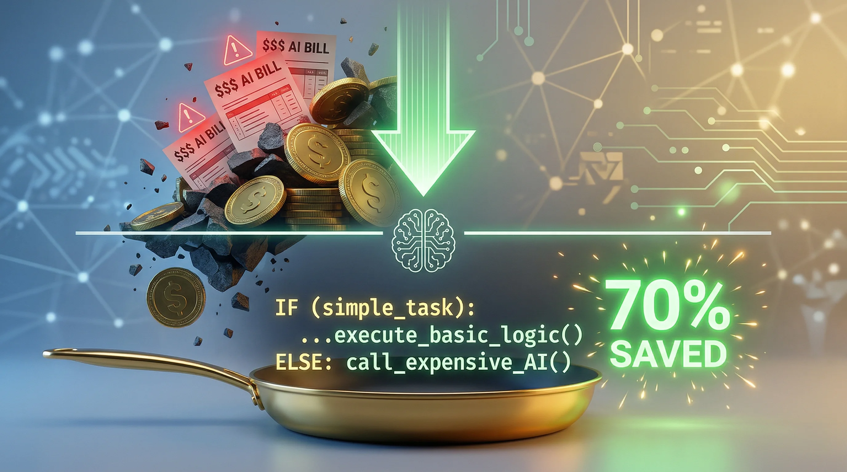 I Cut My AI Bill 70% With Three Lines of Logic