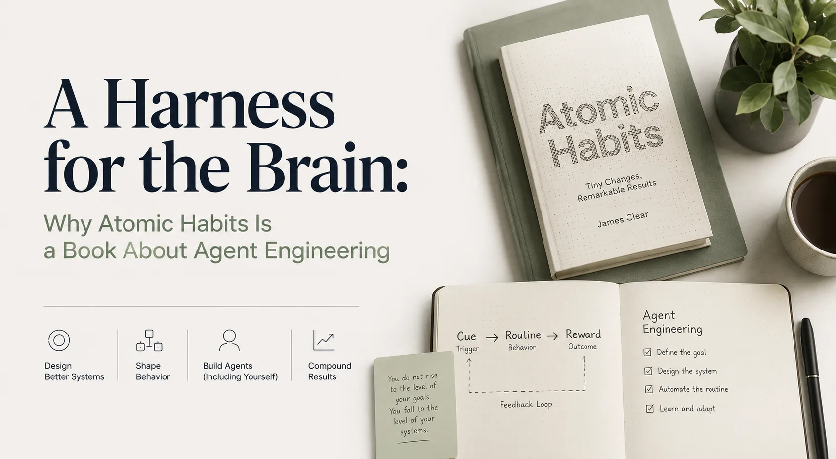 A Harness for the Brain: Why Atomic Habits Is a Book About Agent Engineering